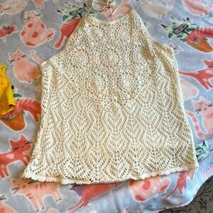Tank top crochet egg shell with liner